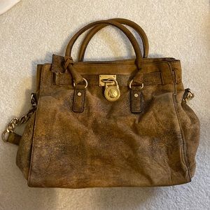 Rare Michael Kors suede handbag, excellent used condition